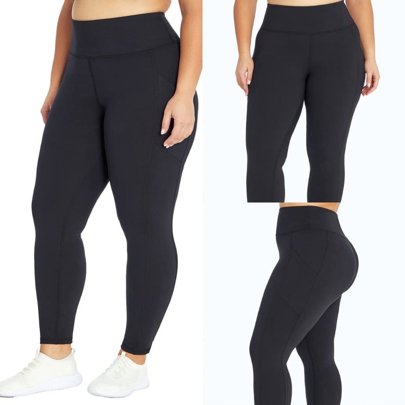 Marika Women's Standard Cameron High Rise Tummy Control Legging, Black, X-Large - Image 5